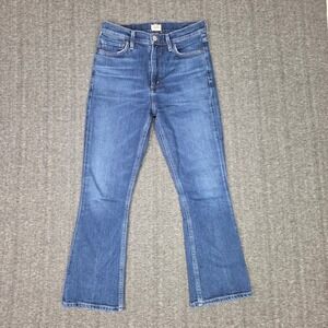 Citizens of Humanity Jeans Women 26 Demy Cropped Flare Blue Denim Stretch